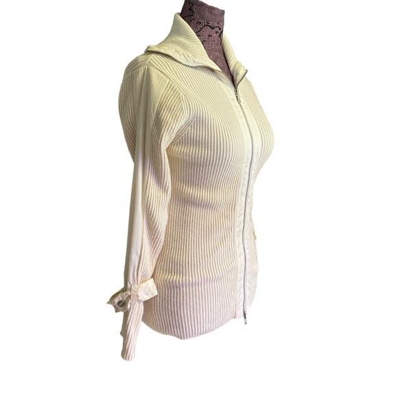 Jeans Votre Nom Sz M Zip Up Knit Sweater - Picture 3 of 6